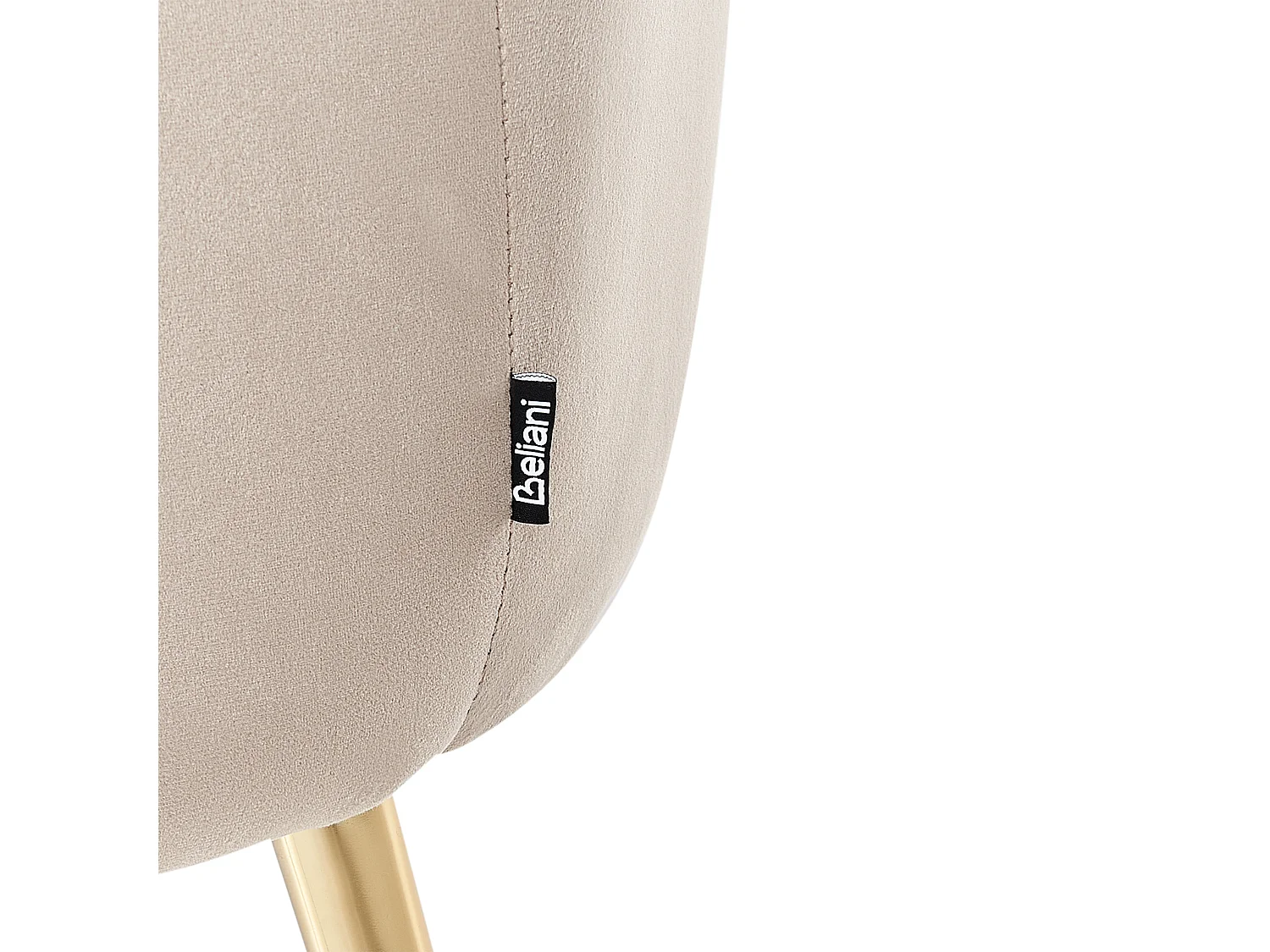 Fauteuil LACONIA Velours Taupe