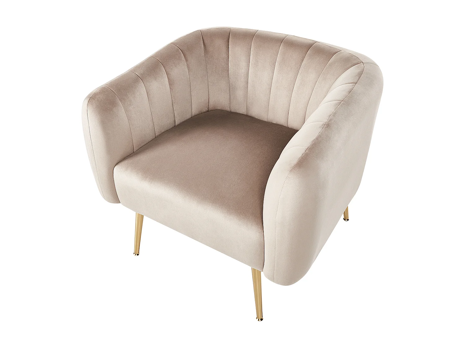 Poltrona LACONIA Veludo Taupe