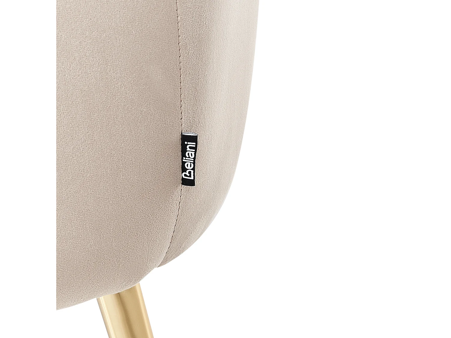 Fauteuil LACONIA Velours Taupe