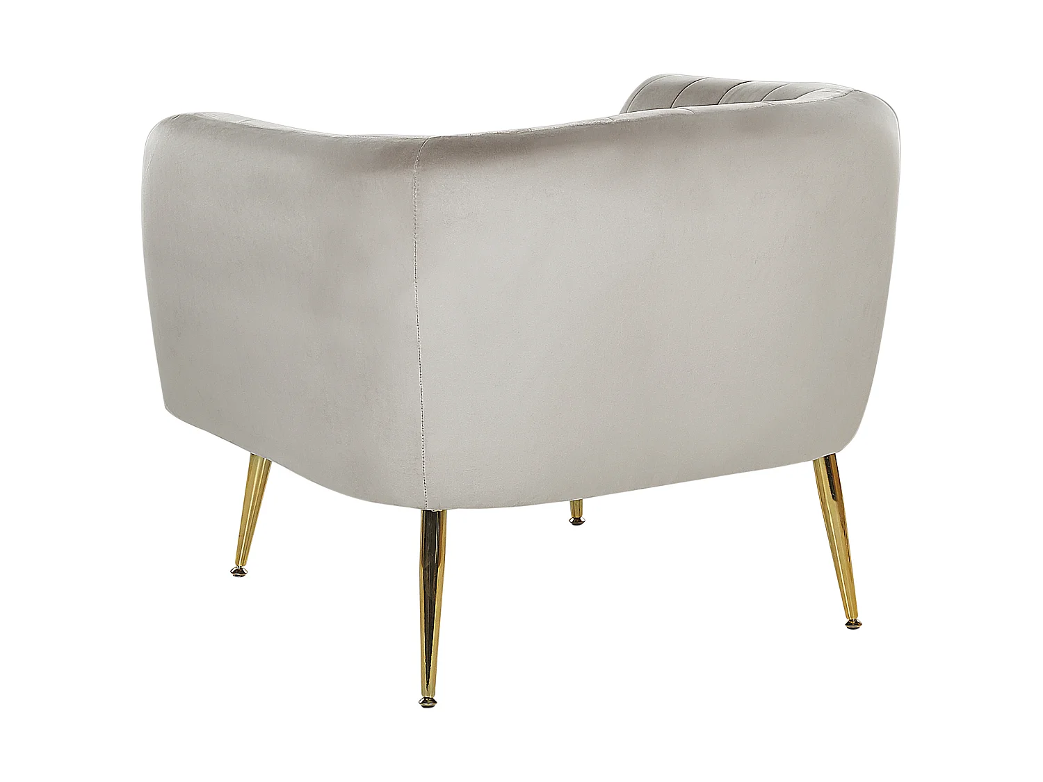 Sessel LACONIA Samtstoff Taupe
