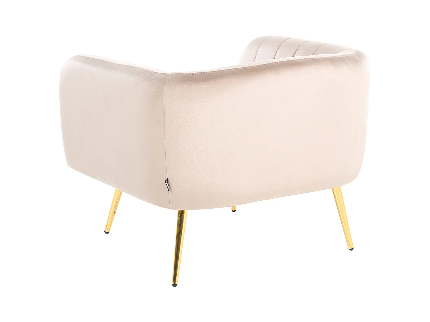 Sessel LACONIA Samtstoff Taupe