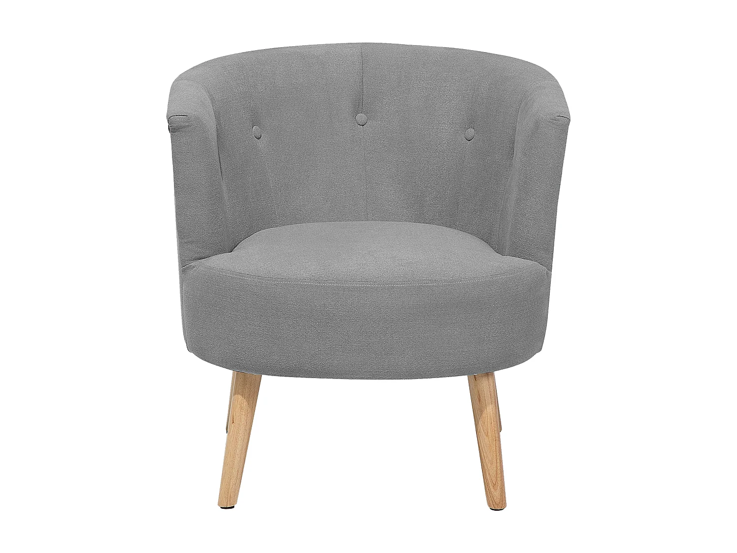 Fauteuil ODENZEN Tissu Gris clair