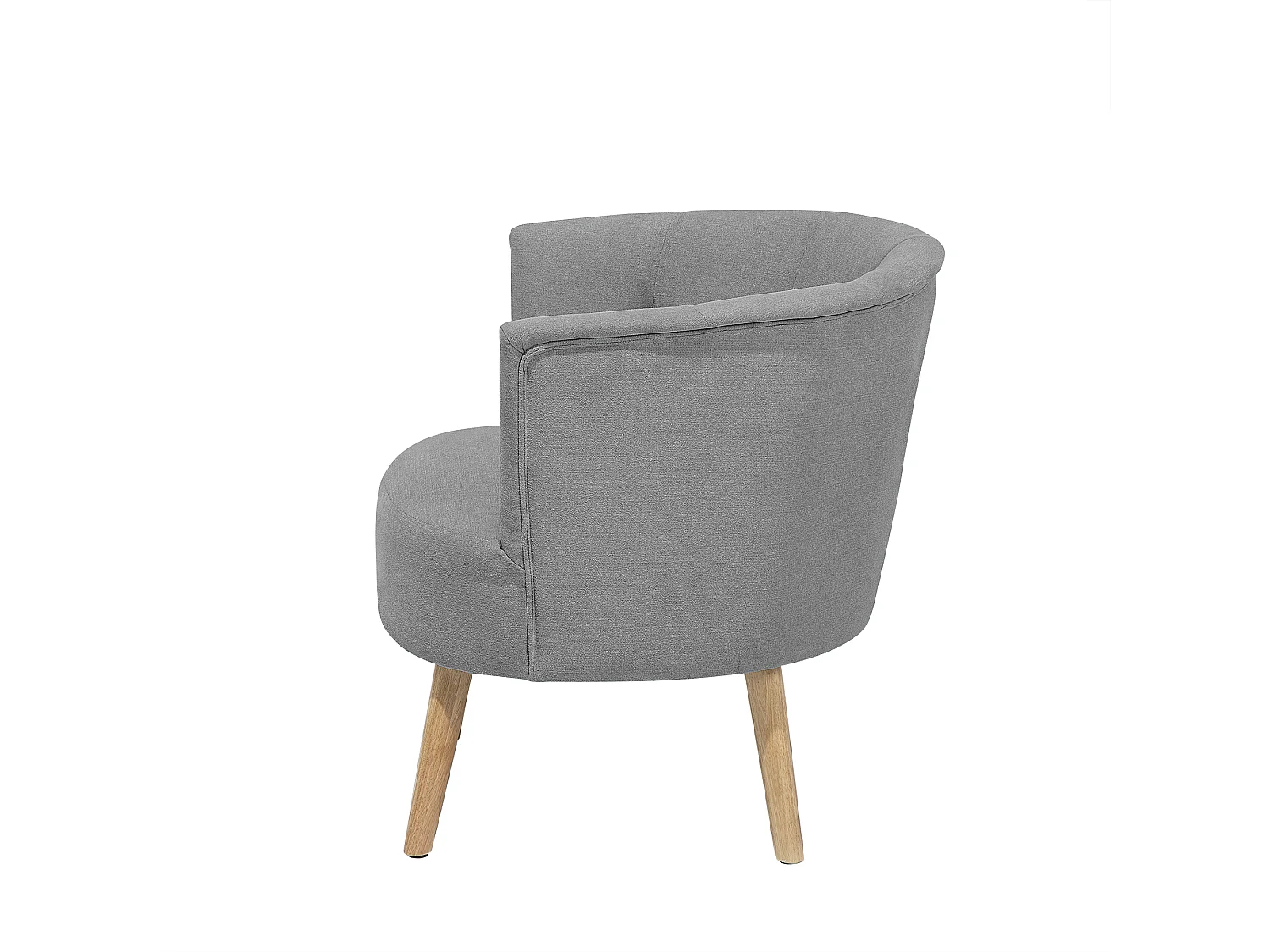 Fauteuil ODENZEN Tissu Gris clair