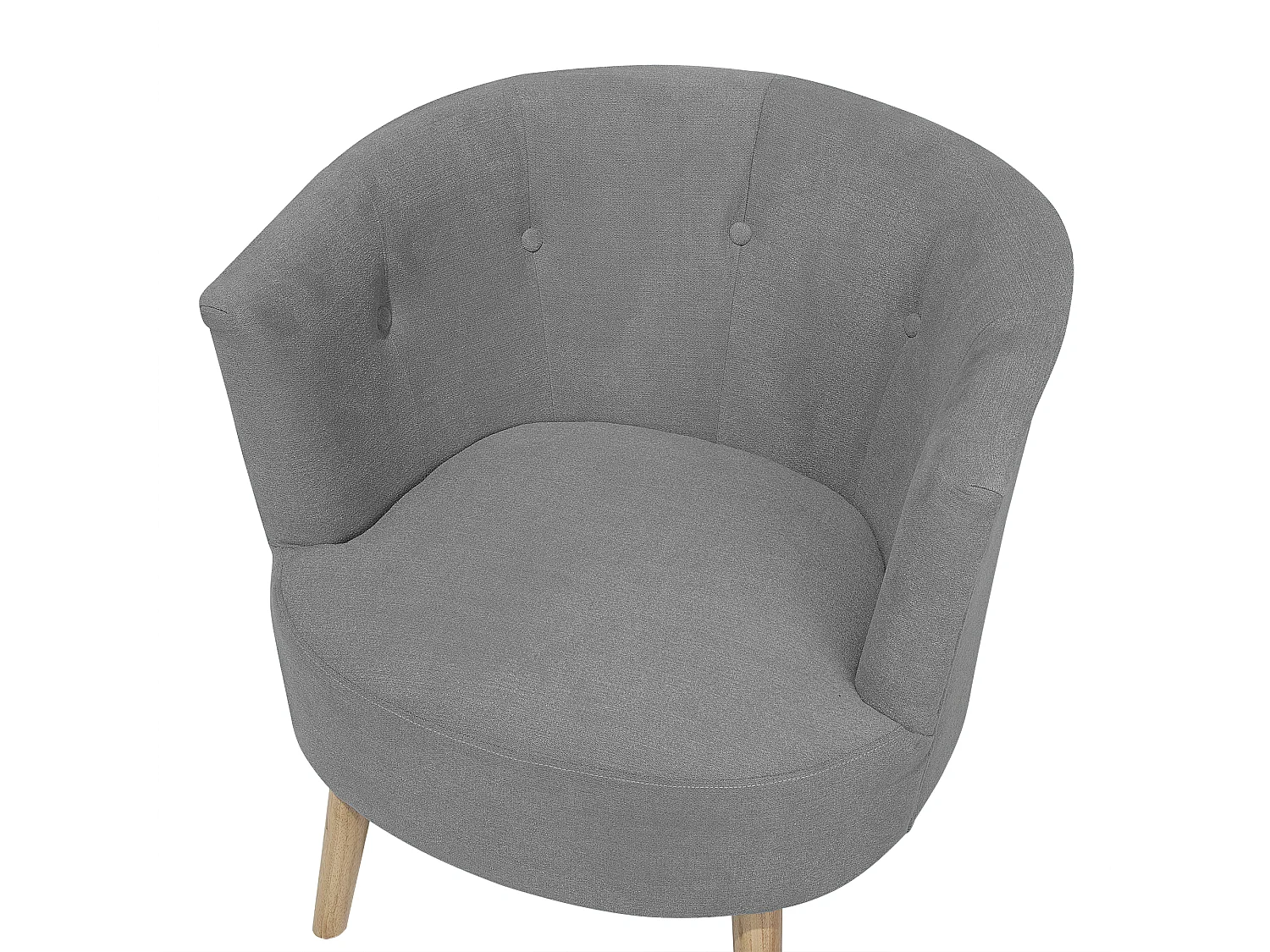 Fauteuil ODENZEN Tissu Gris clair