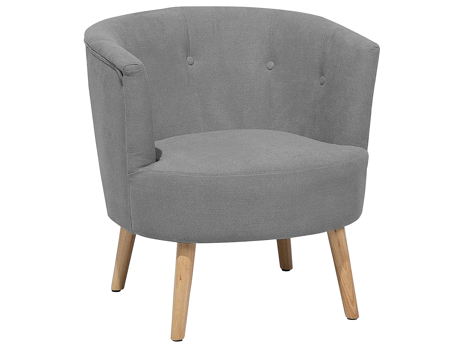 Fauteuil ODENZEN Stof Lichtgrijs