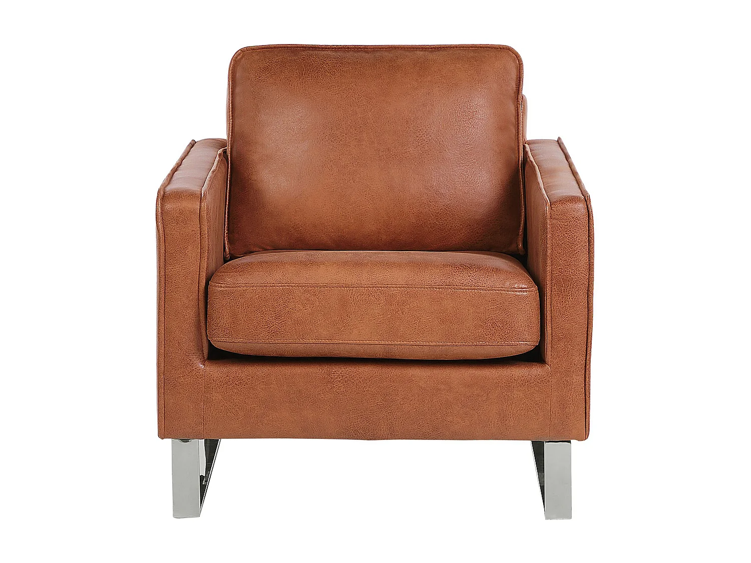 Fauteuil VIND Cuir PU Marron doré