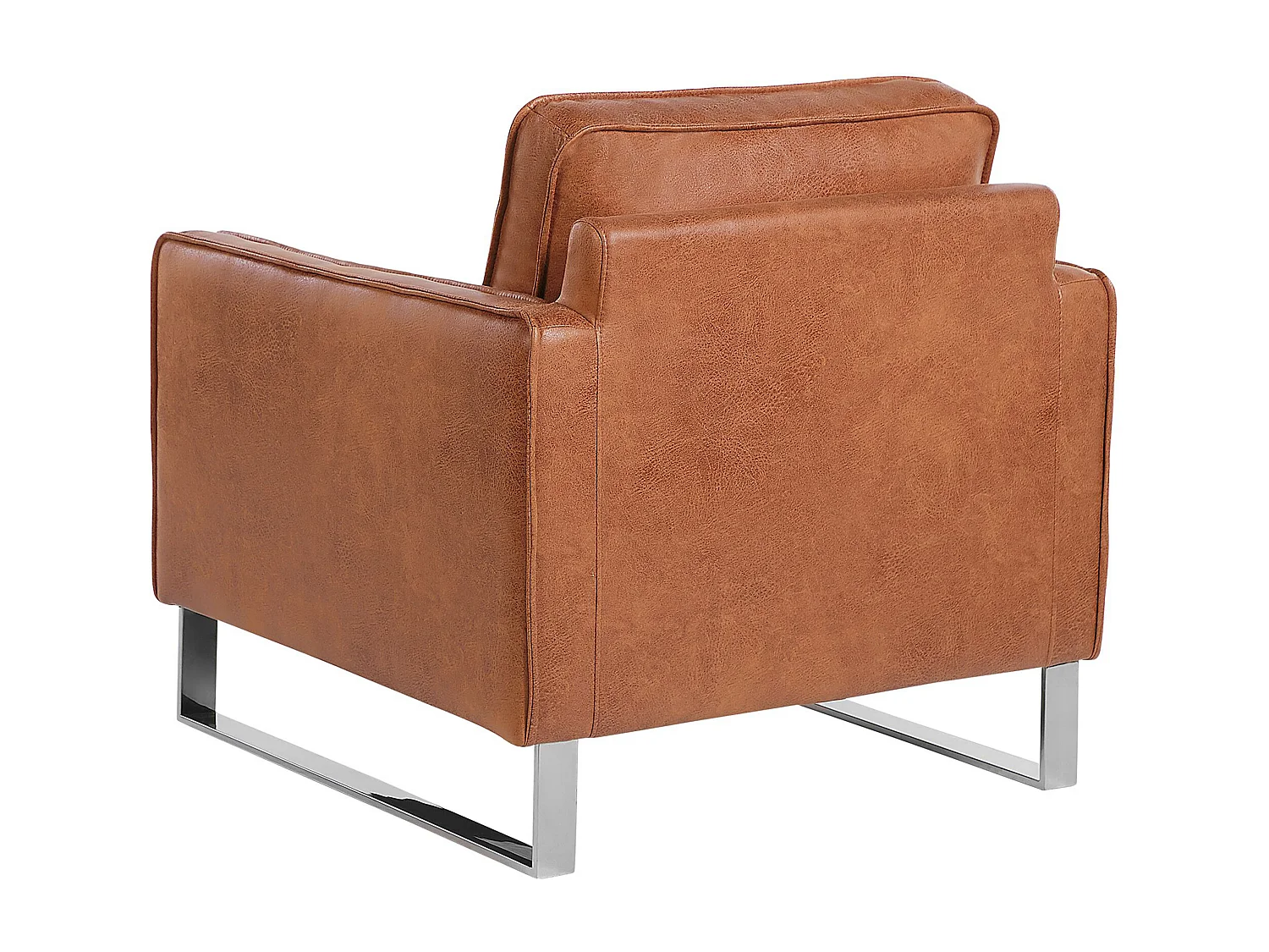Fauteuil VIND Cuir PU Marron doré