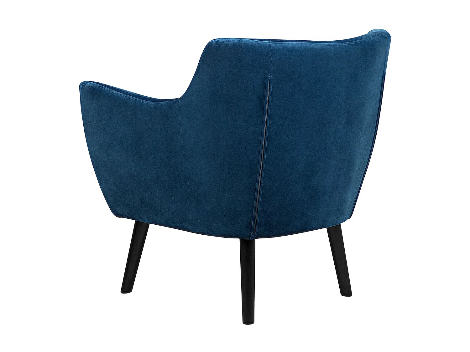 Fauteuil DRAMMEN Velours Bleu marine