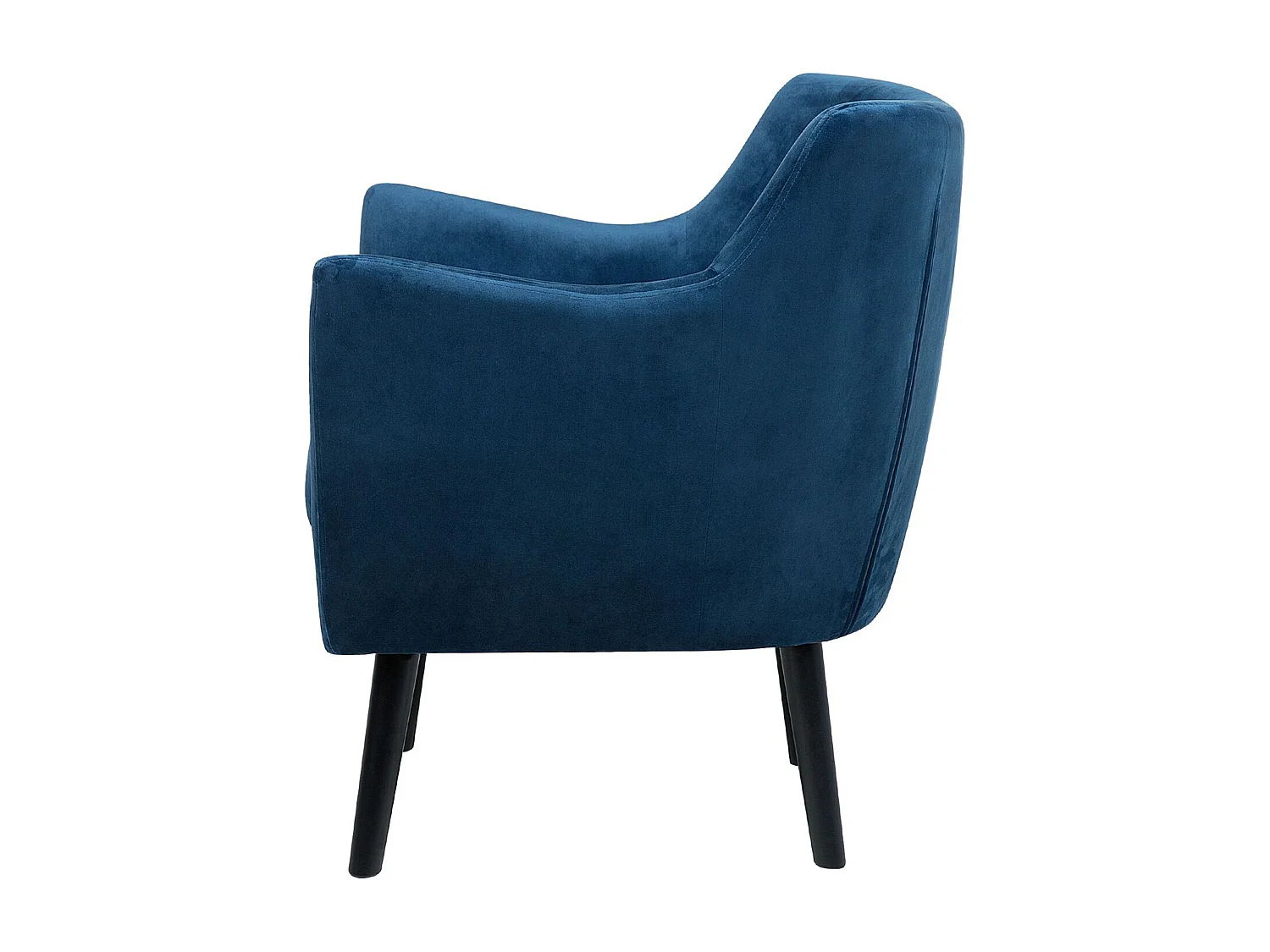Fauteuil DRAMMEN Fluweel Marineblauw