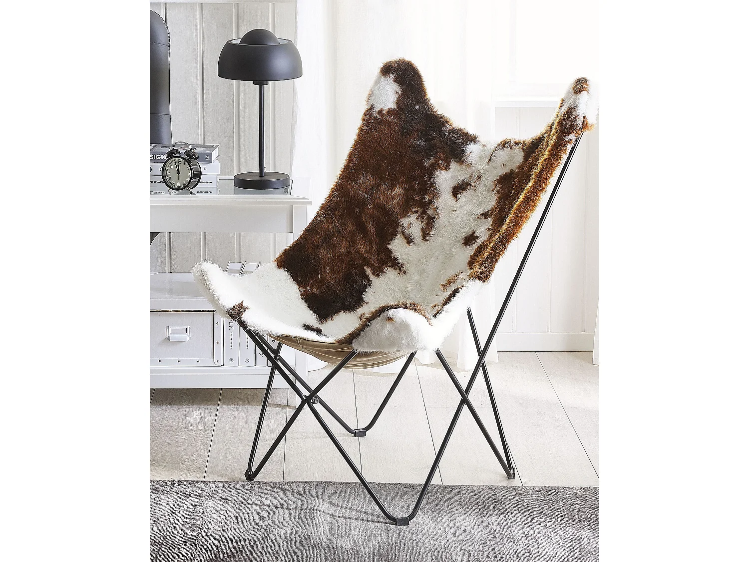 Fauteuil NYBRO Tissu Marron