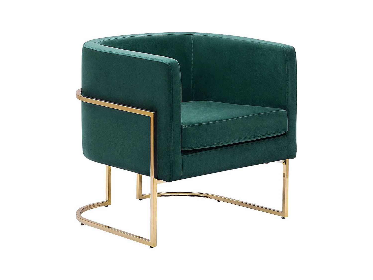 Fauteuil SIRKKA Velours Vert foncé