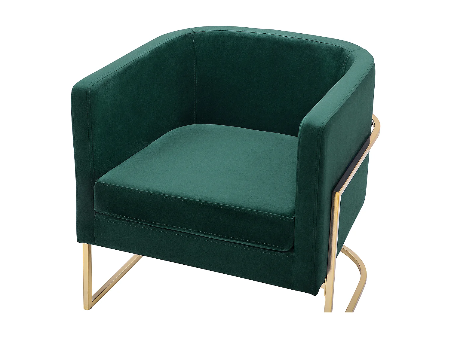 Fauteuil SIRKKA Velours Vert foncé