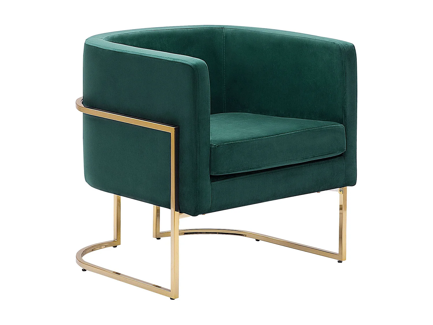 Fauteuil SIRKKA Velours Vert foncé
