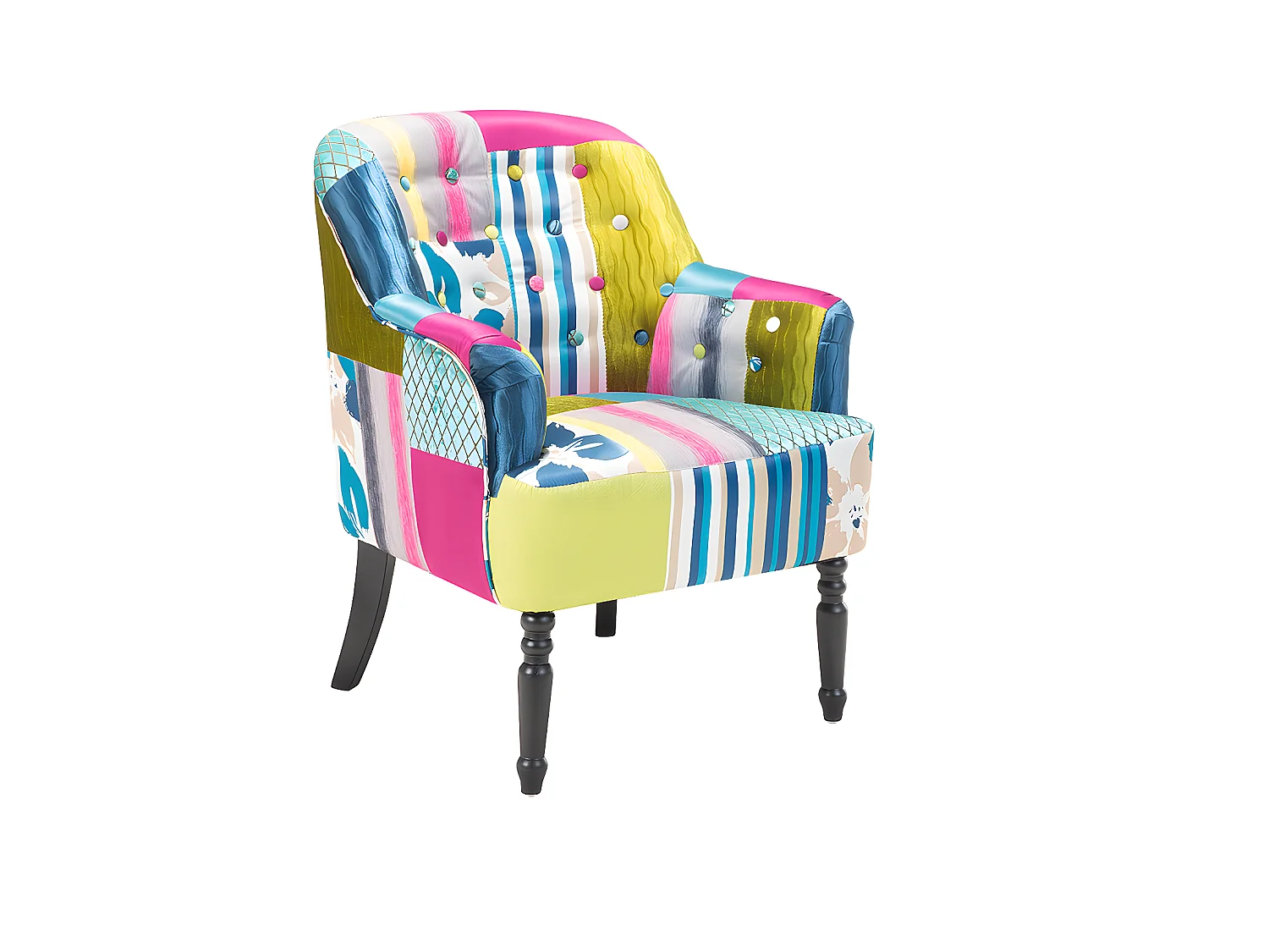Sessel MANDAL Stoff Bunt