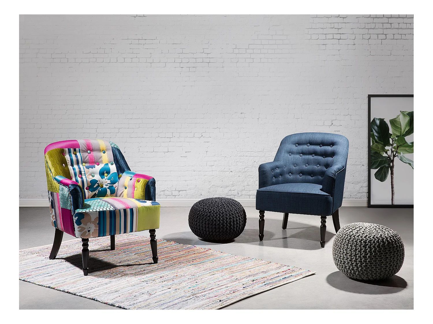 Fotel MANDAL Kolorowy