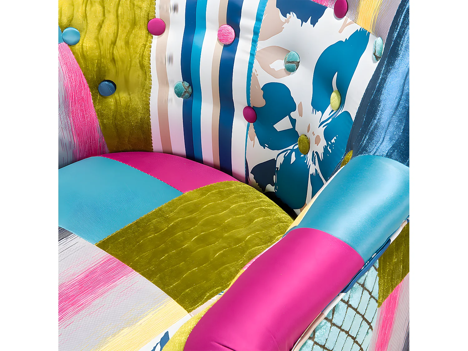 Fauteuil MANDAL Stof Multicolor