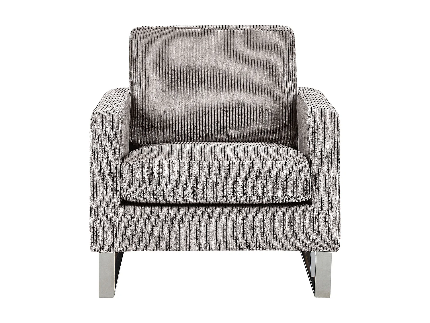 Fauteuil VIND Velours côtelé Gris clair