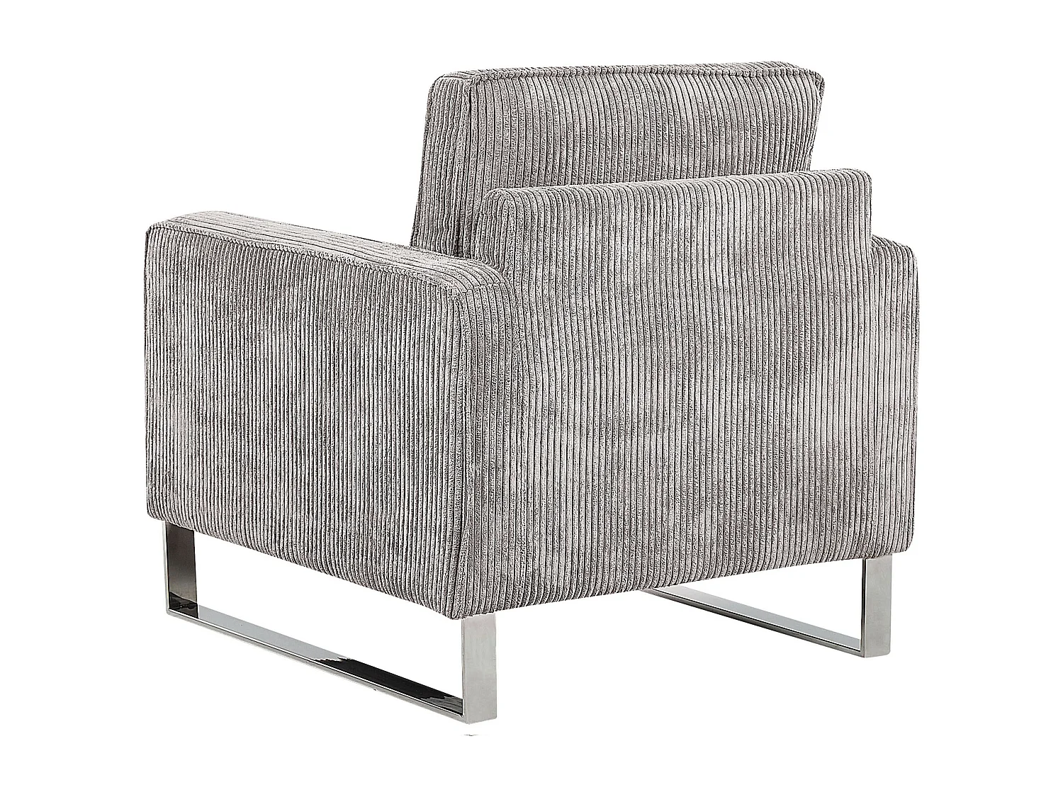 Fauteuil VIND Velours côtelé Gris clair