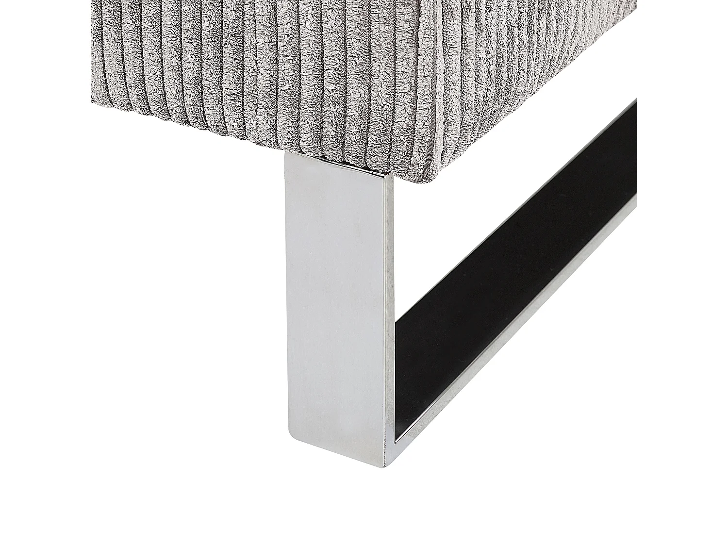 Fauteuil VIND Velours côtelé Gris clair