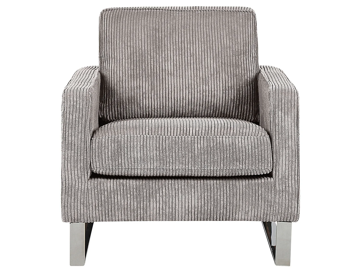 Fauteuil VIND Velours côtelé Gris clair