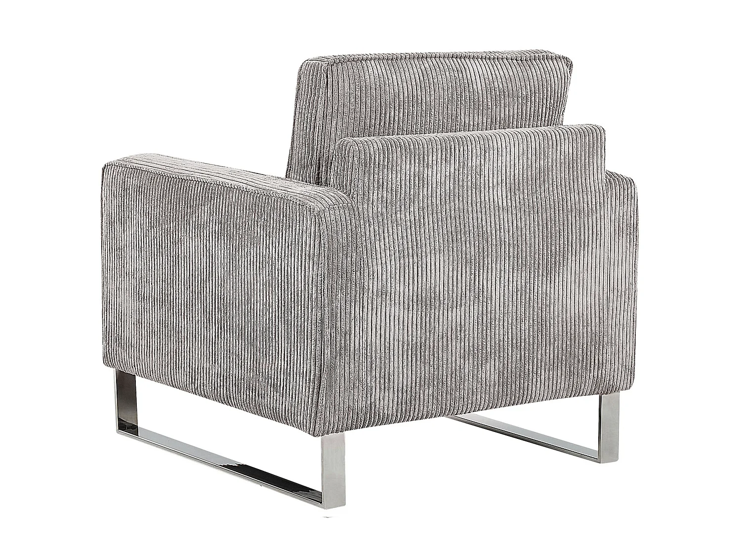 Fauteuil VIND Velours côtelé Gris clair
