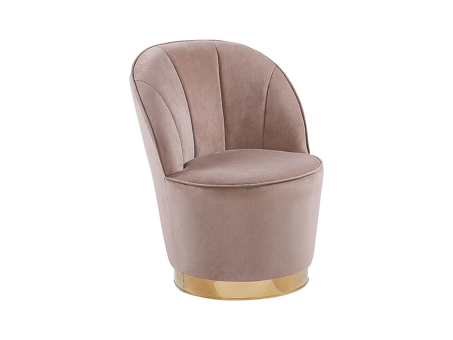 Fauteuil ALBY Velours Beige clair