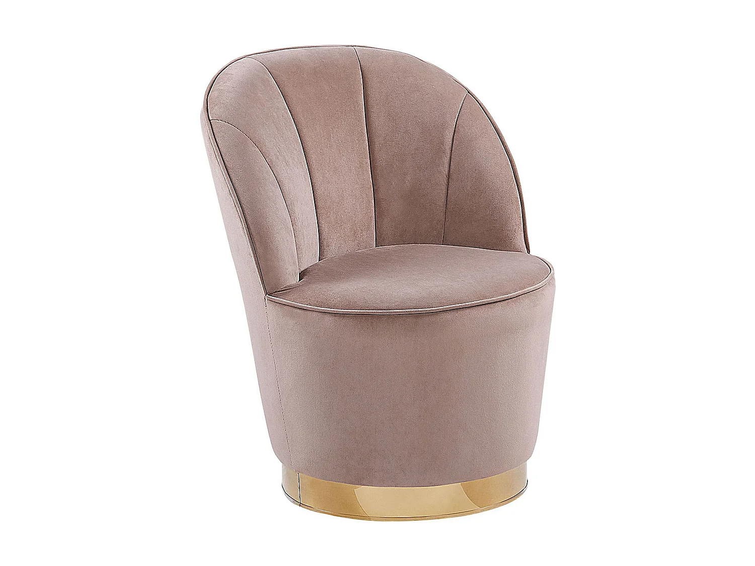 Fauteuil ALBY Fluweel Lichtbeige