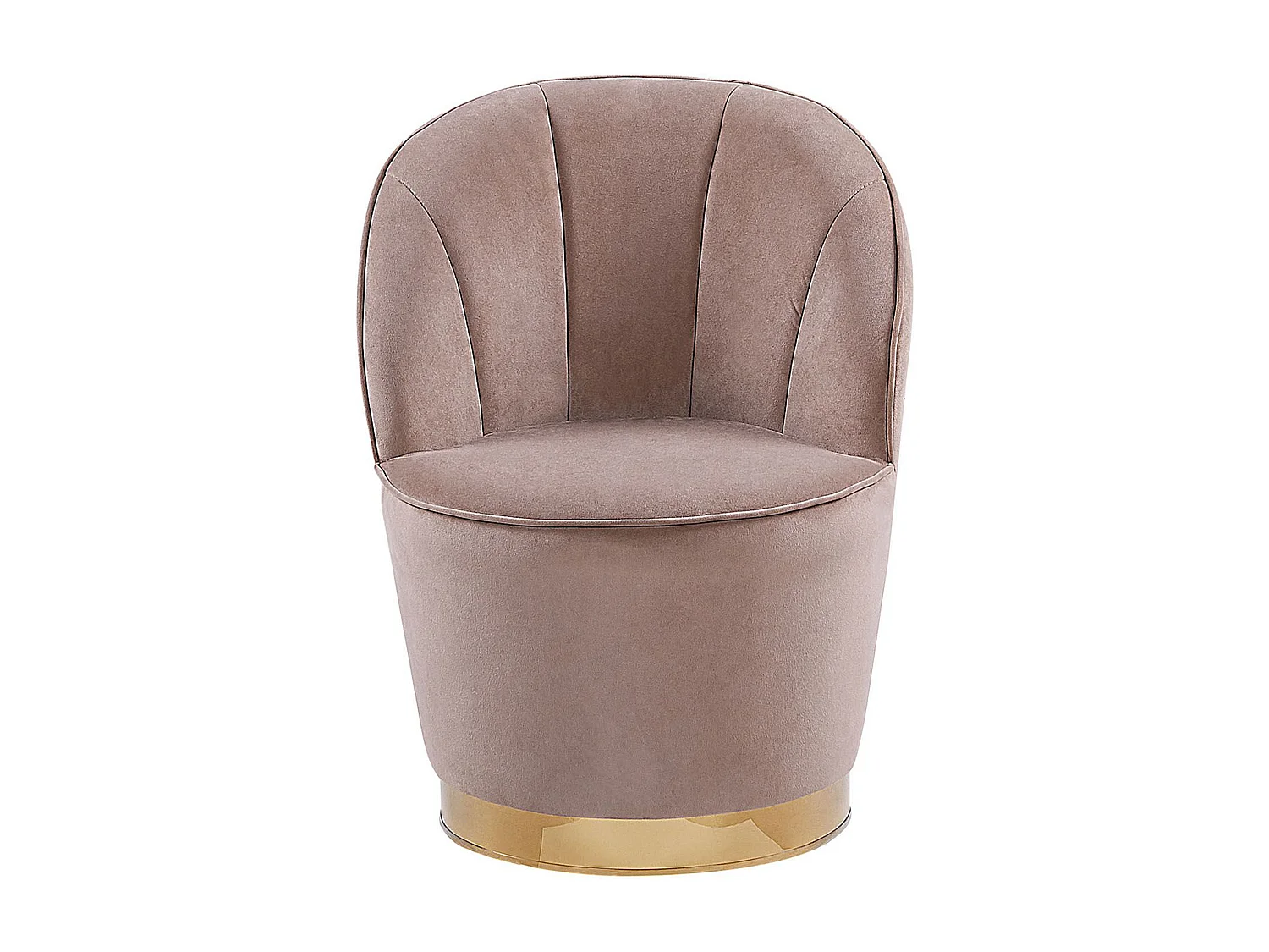 Fauteuil ALBY Fluweel Lichtbeige