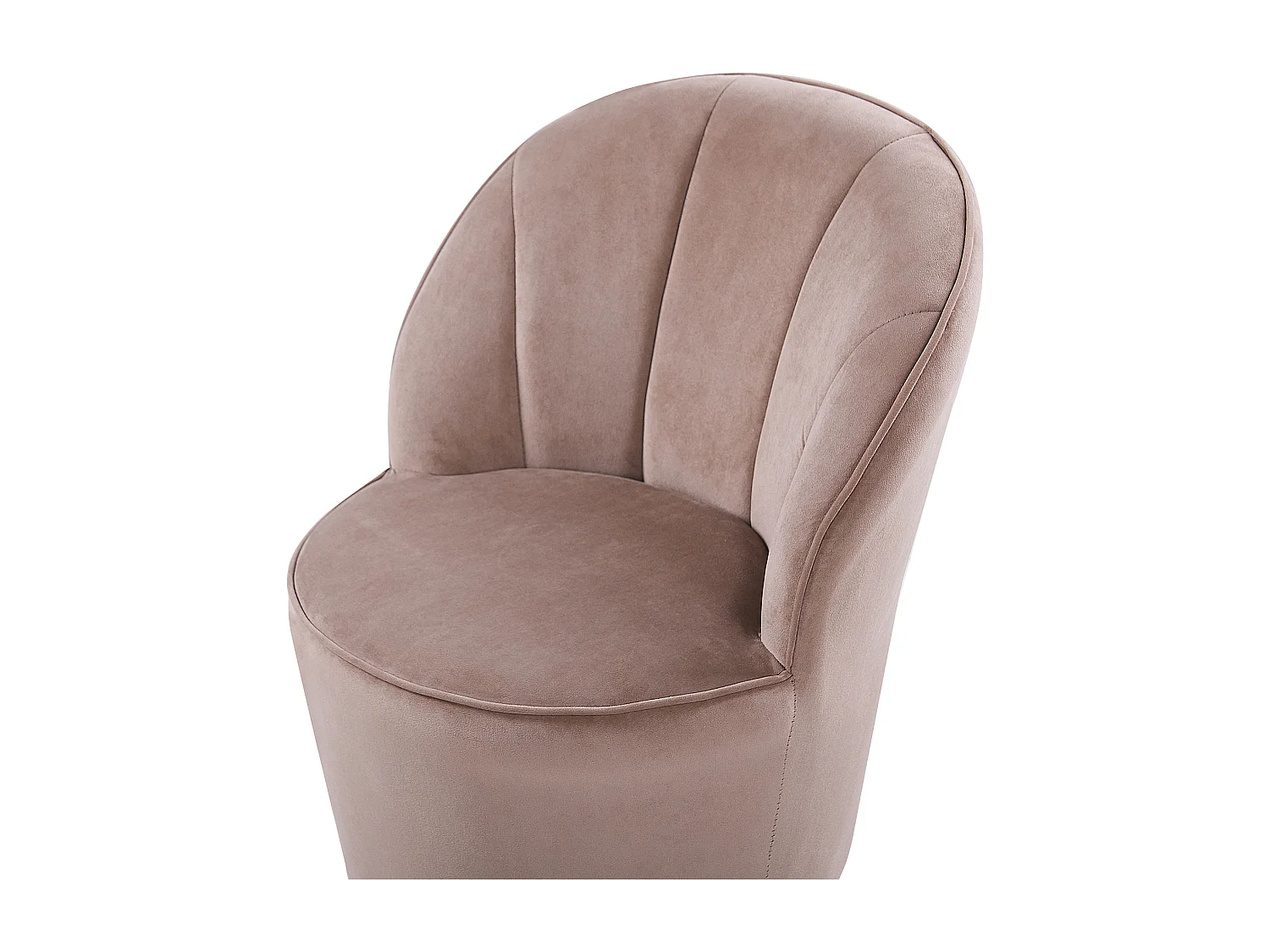 Fauteuil ALBY Fluweel Lichtbeige