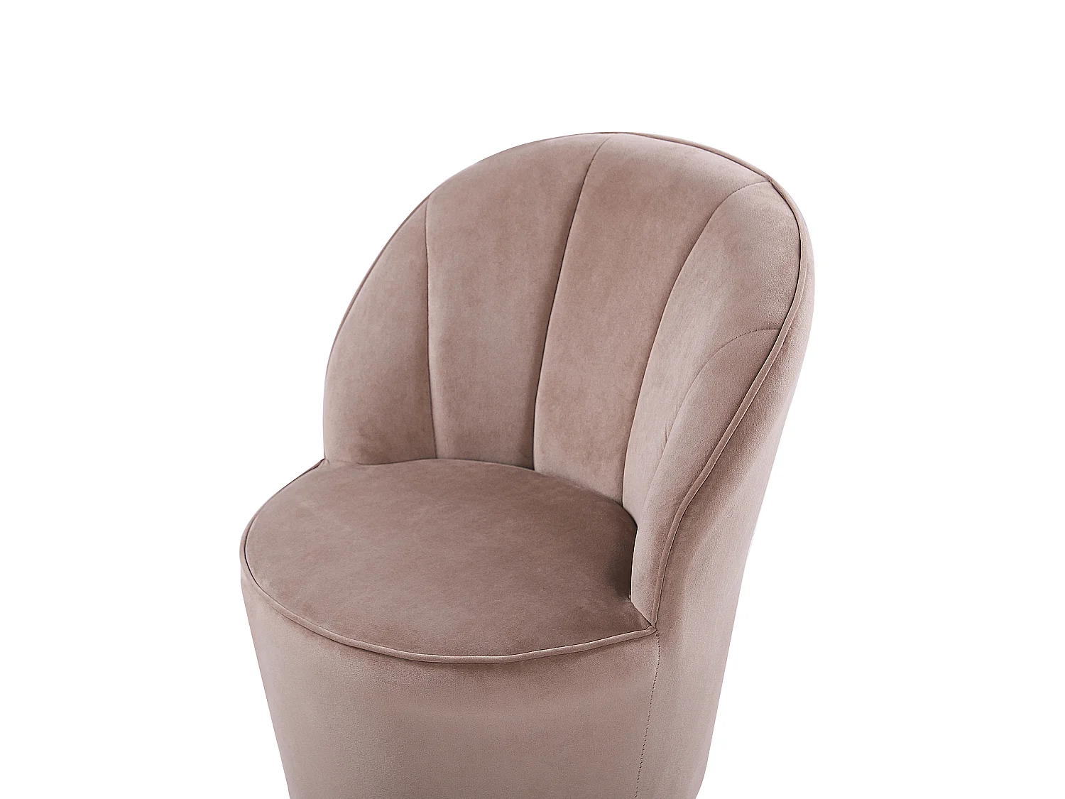 Fauteuil ALBY Fluweel Lichtbeige