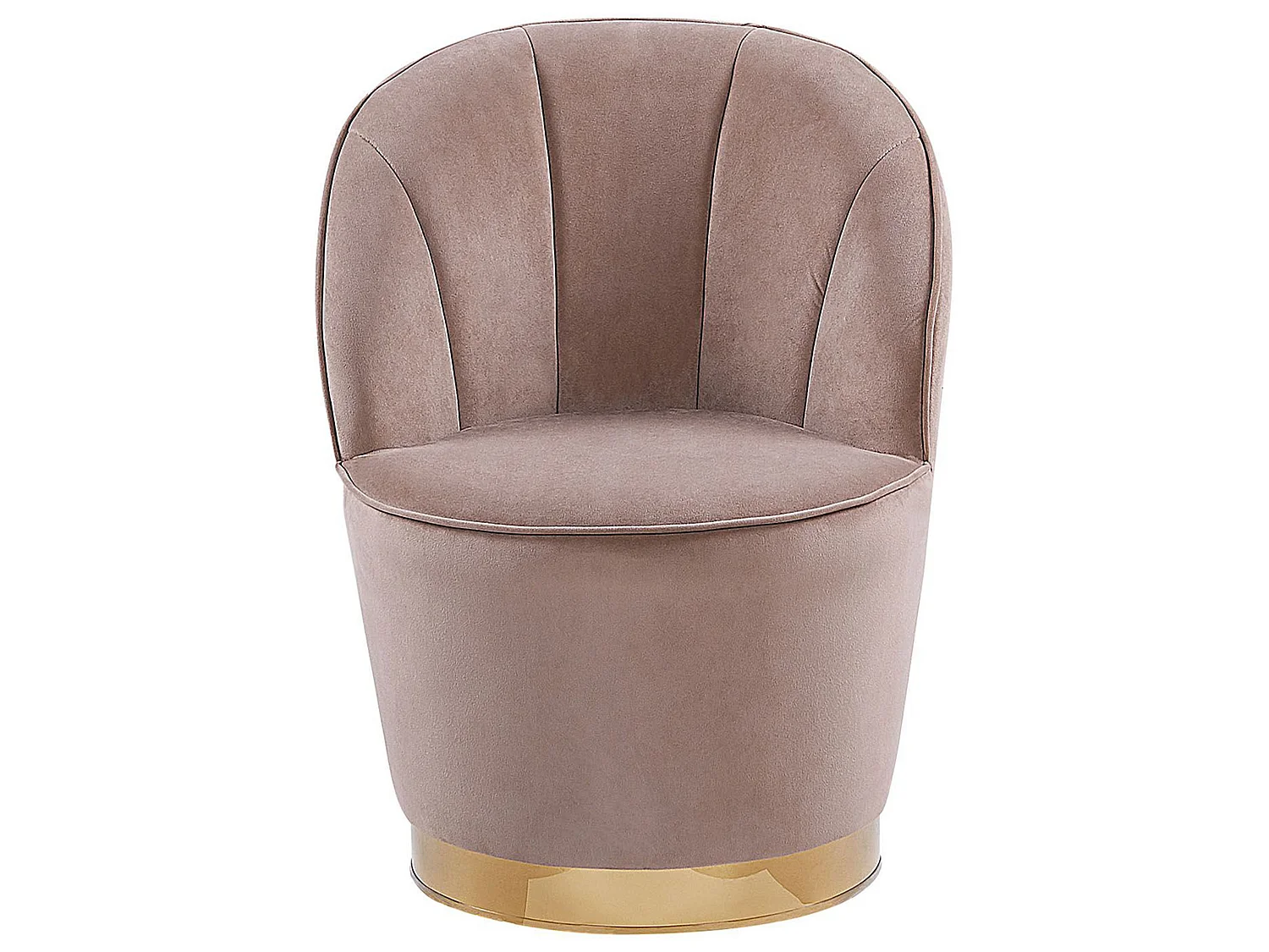Fauteuil ALBY Velours Beige clair