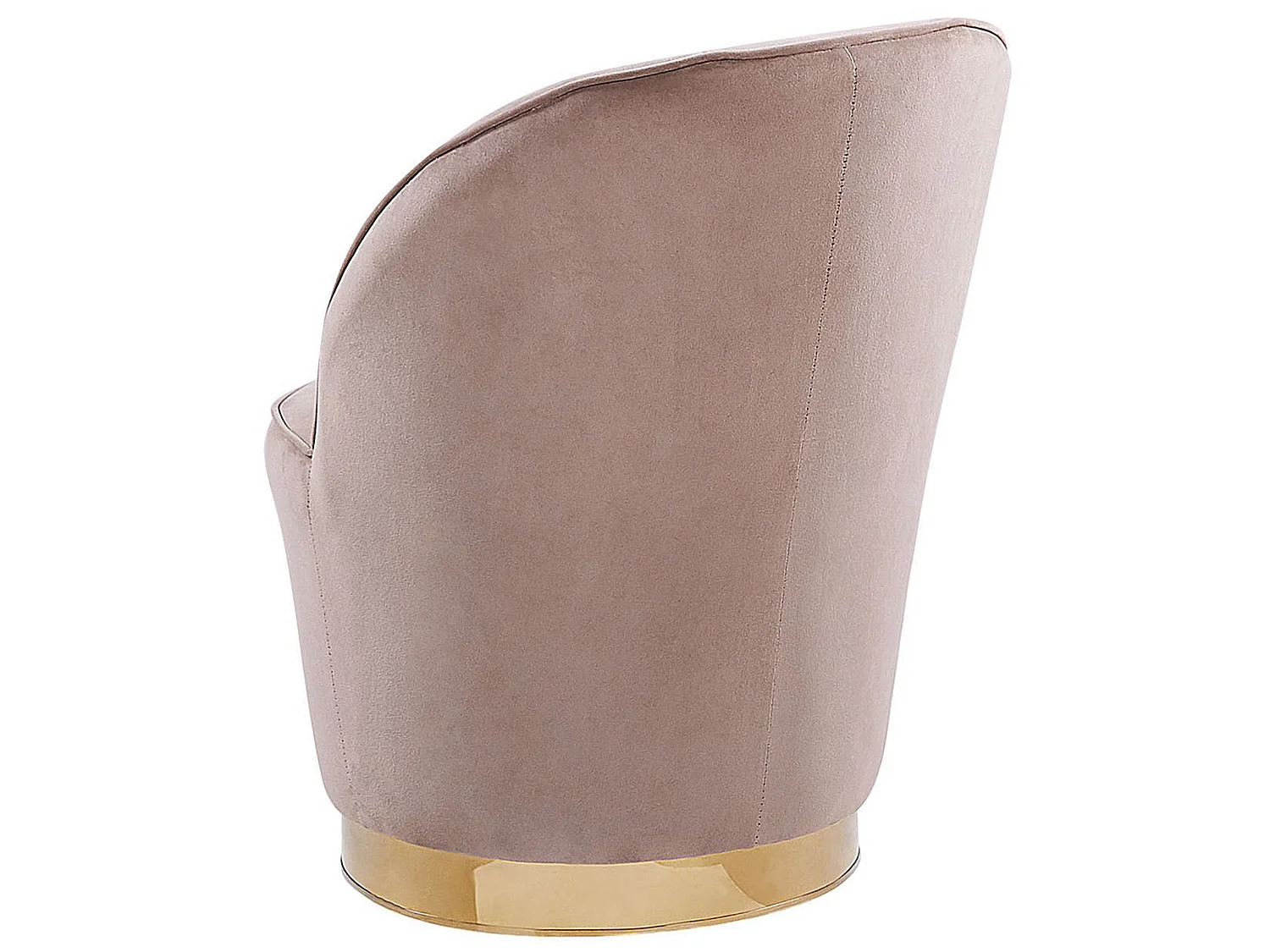 Fauteuil ALBY Velours Beige clair