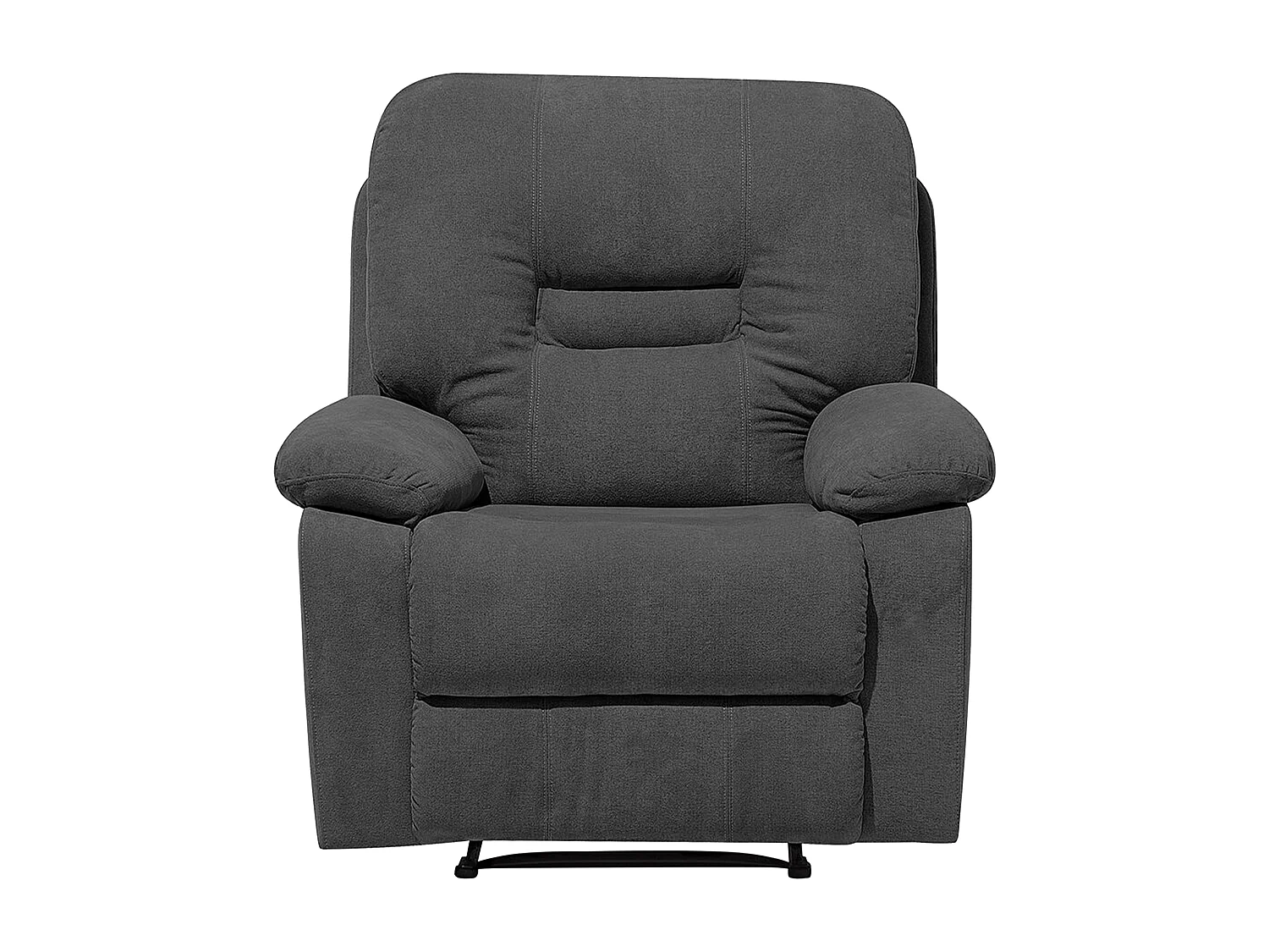 Relaxfauteuil BERGEN Stof Donkergrijs