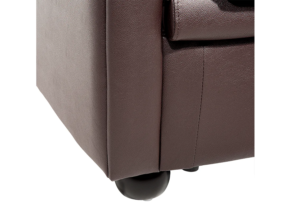 Fauteuil CHESTERFIELD Cuir Marron