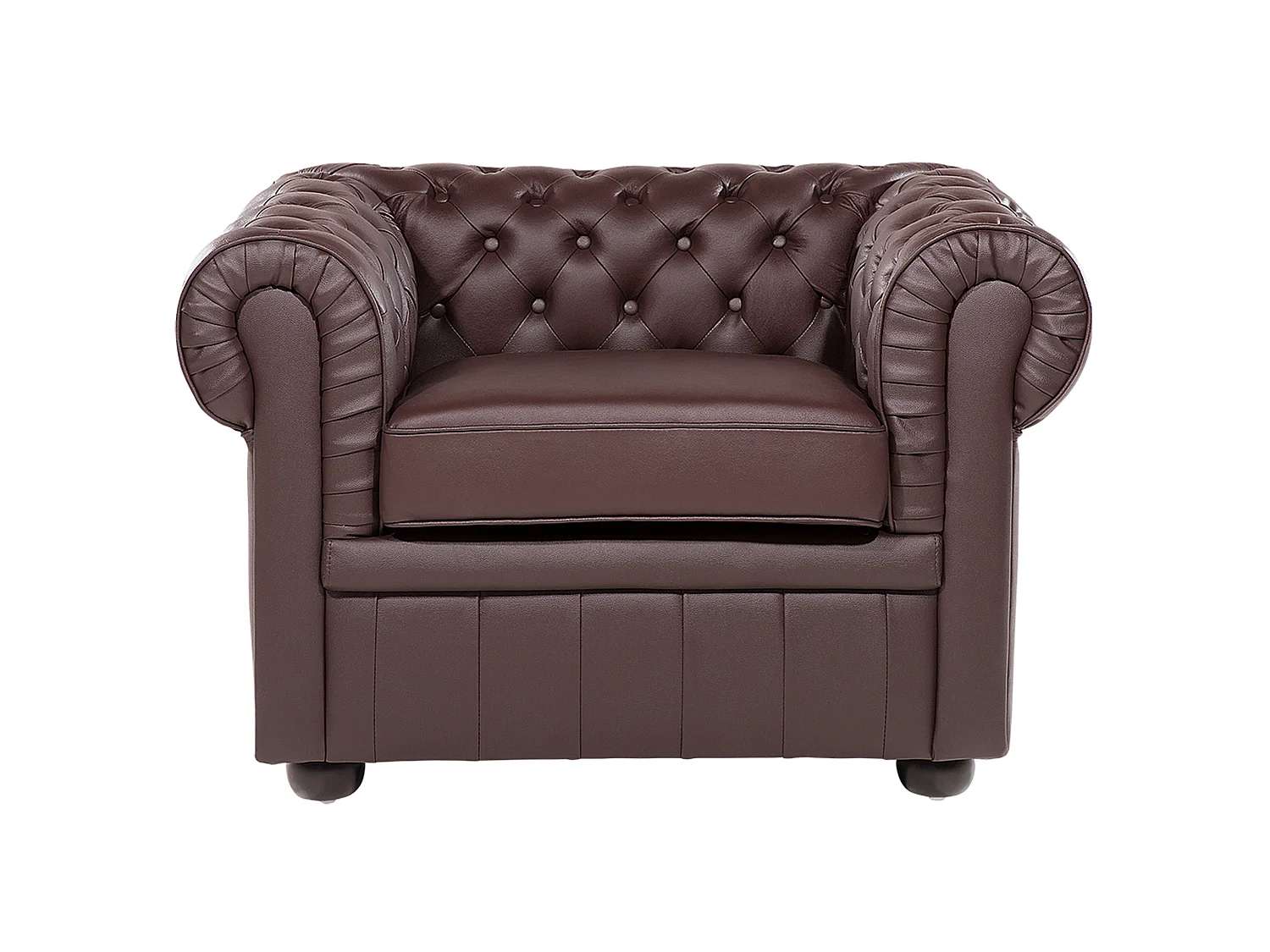 Sessel CHESTERFIELD Echtleder Braun