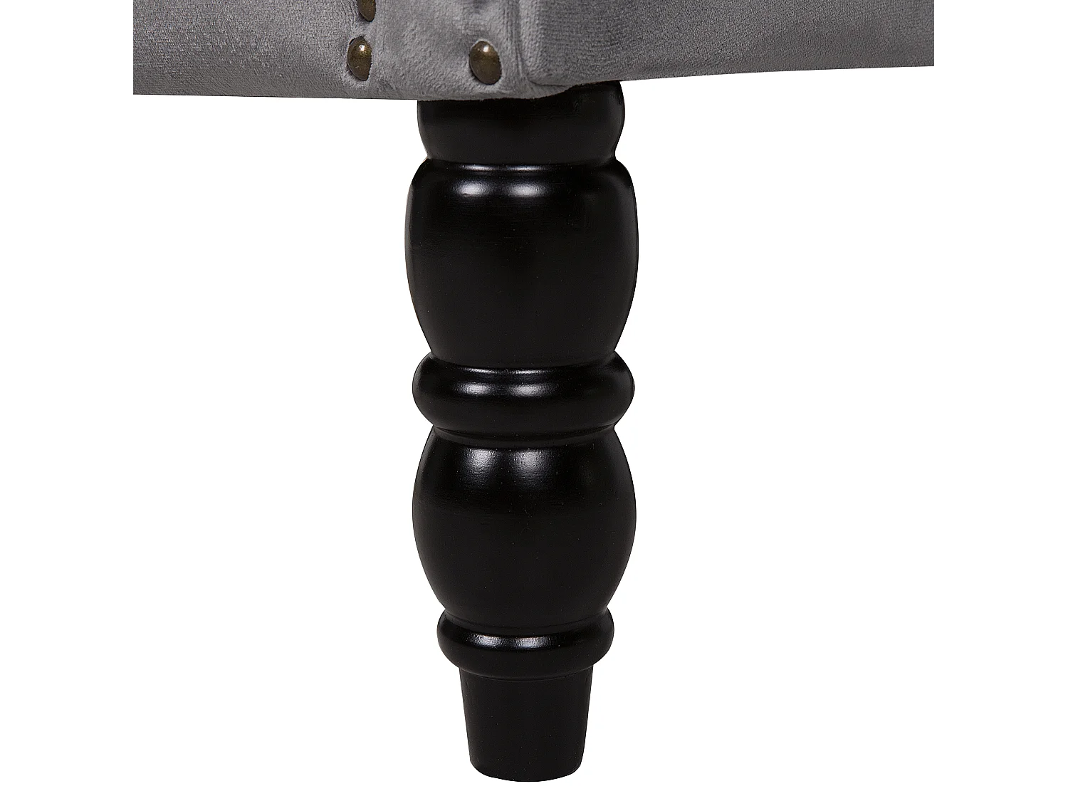 Oorfauteuil SVEDALA Fluweel Grijs