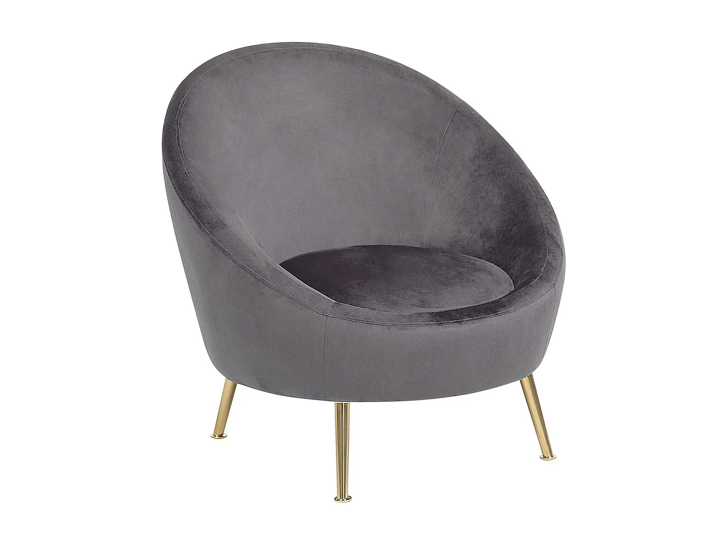 Fauteuil LANGA Velours Gris
