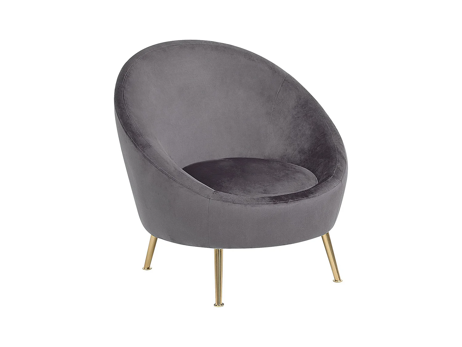 Fauteuil LANGA Velours Gris
