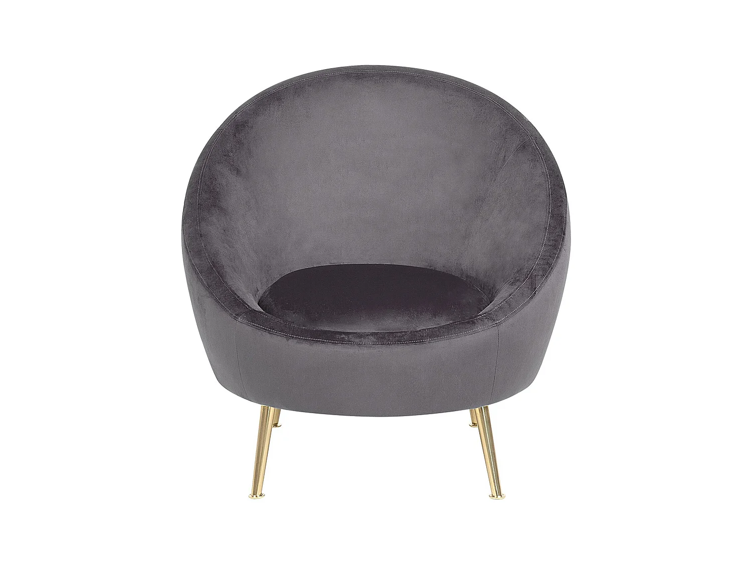 Sessel LANGA Samtstoff Grau