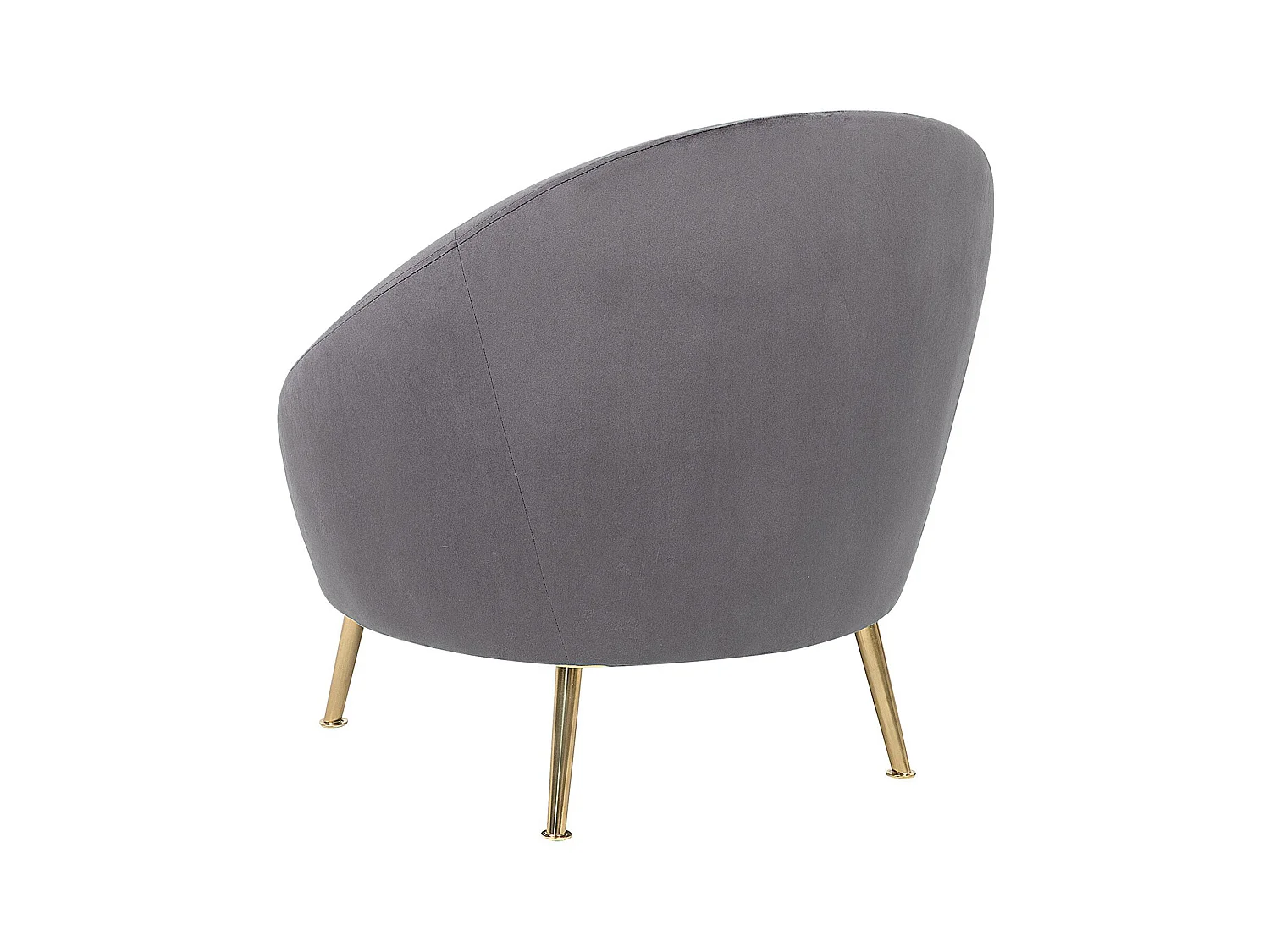 Sessel LANGA Samtstoff Grau