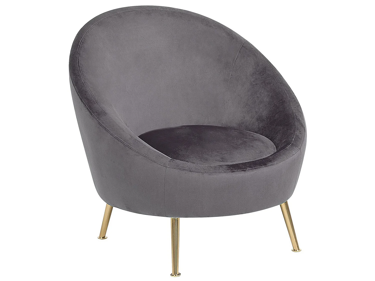 Fauteuil LANGA Velours Gris