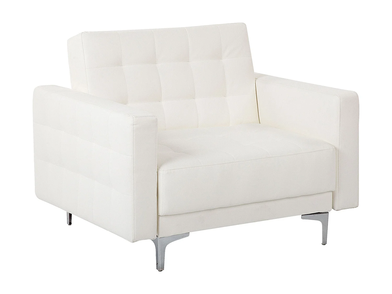 Fauteuil ABERDEEN Cuir PU Blanc