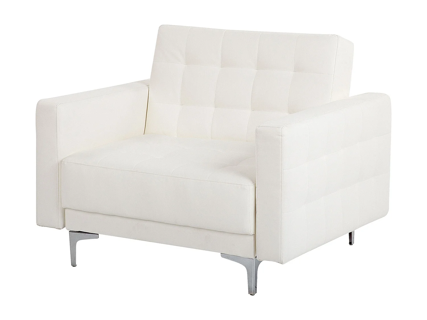 Fauteuil ABERDEEN Cuir PU Blanc