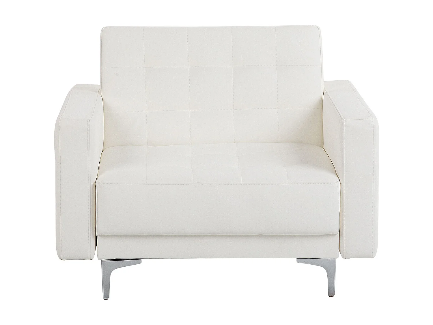 Fauteuil ABERDEEN Cuir PU Blanc