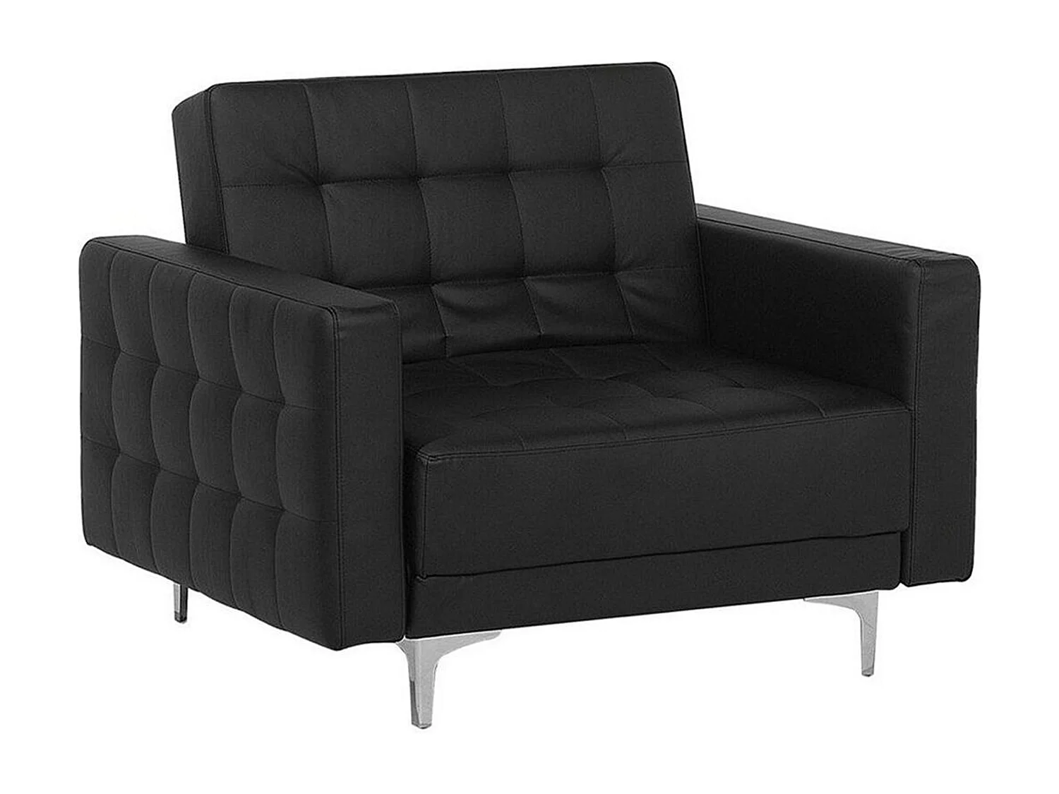 Fauteuil ABERDEEN Kunstleer Zwart