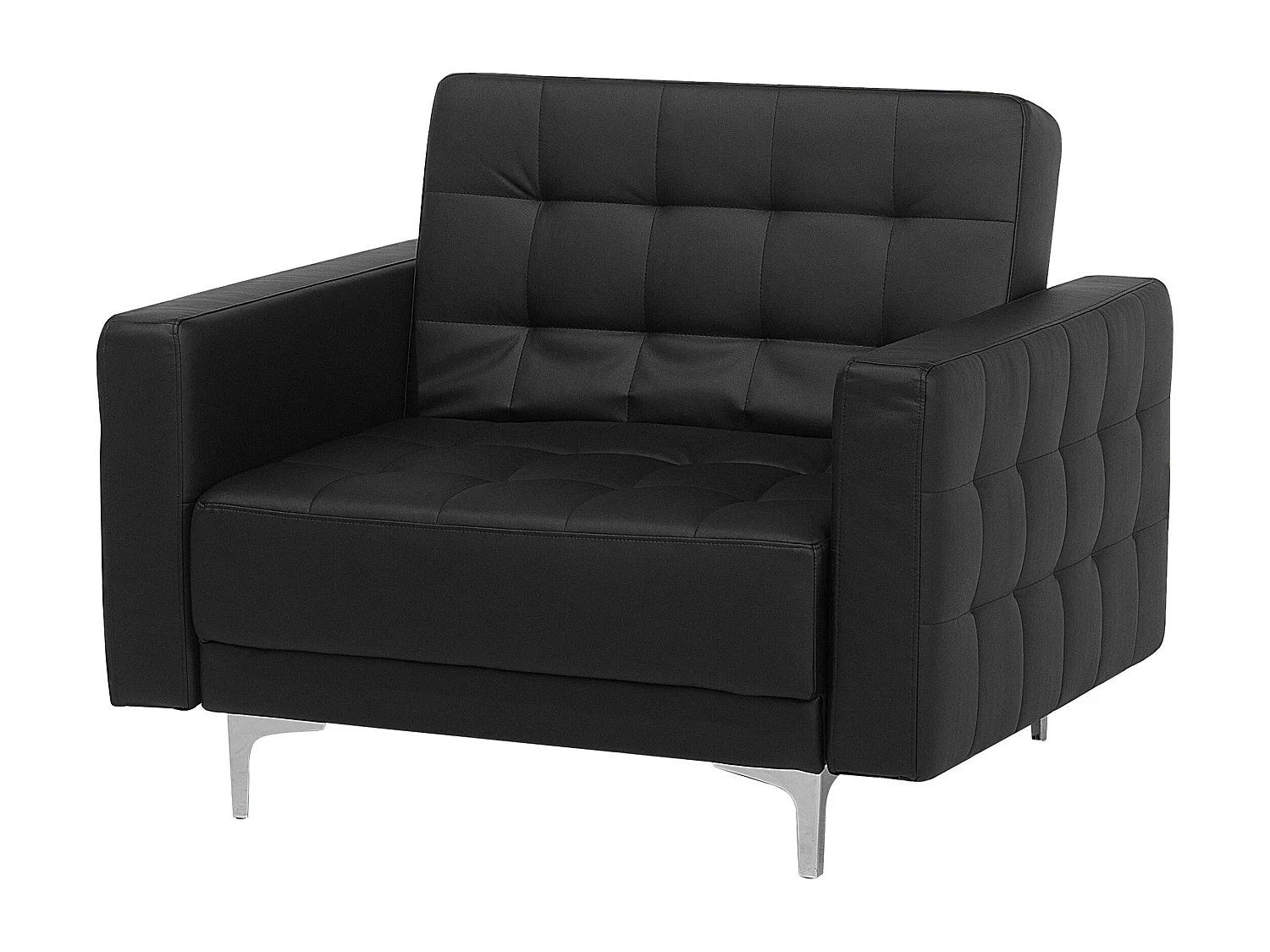 Fauteuil ABERDEEN Kunstleer Zwart