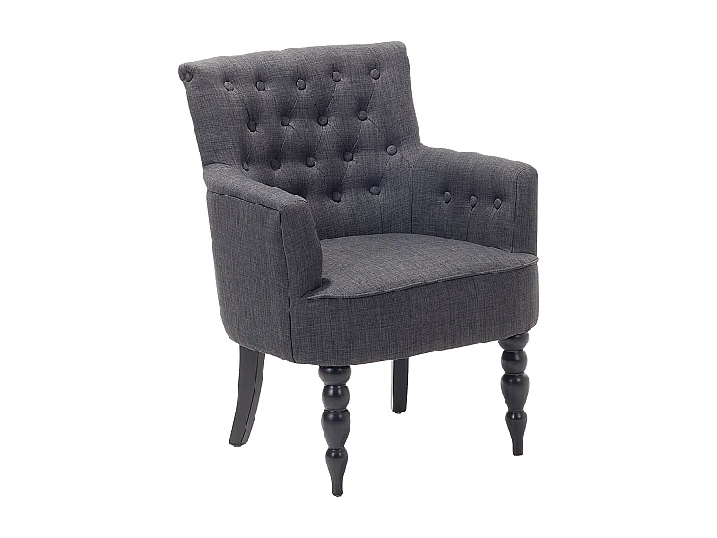 Fauteuil ALESUND Tissu Gris foncé