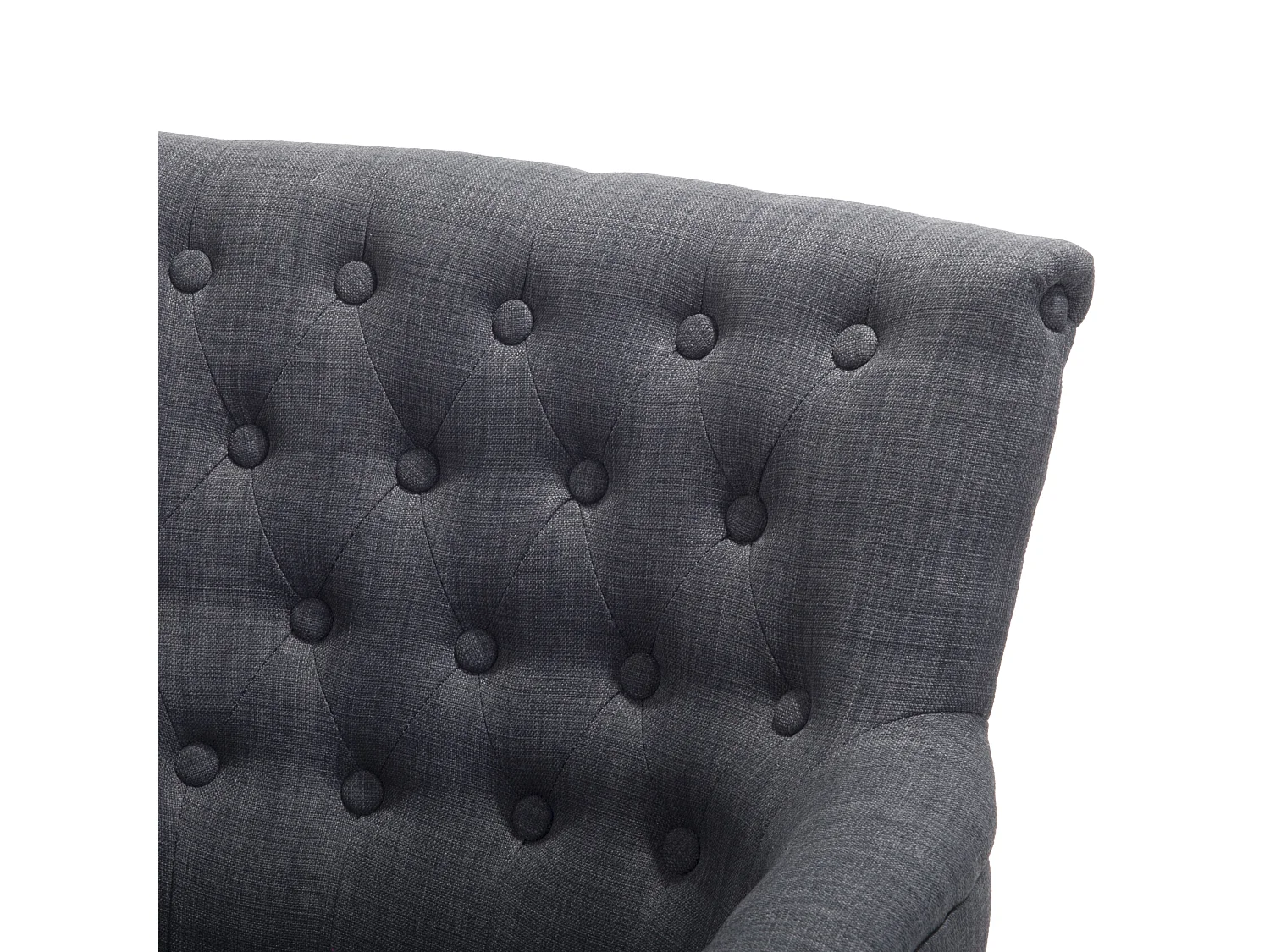 Fauteuil ALESUND Tissu Gris foncé