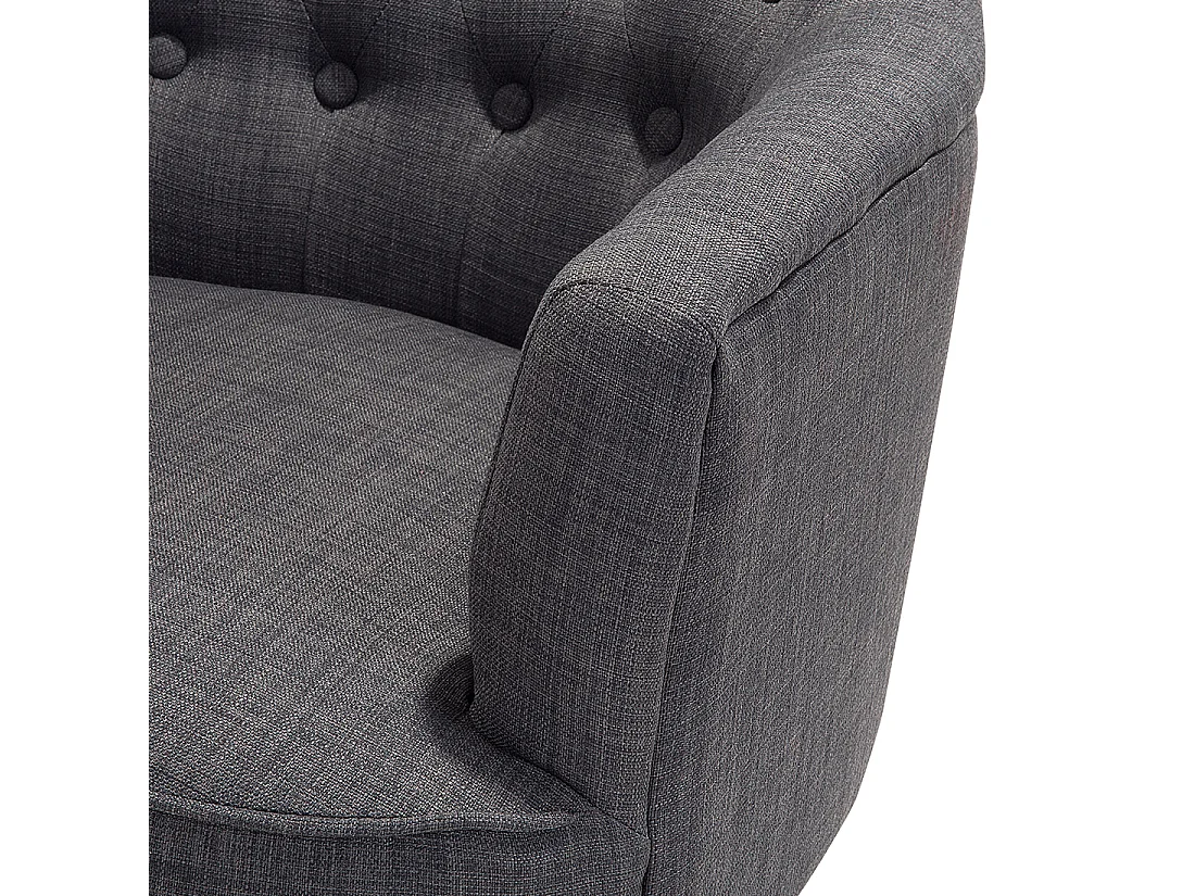 Fauteuil ALESUND Tissu Gris foncé