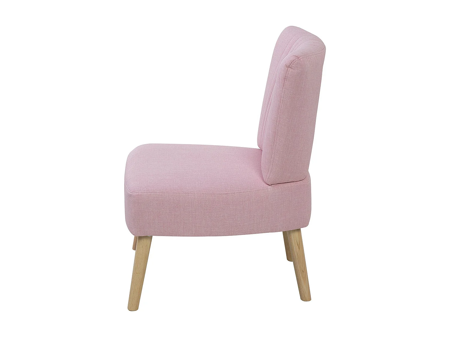 Bequemer Sessel im Retro Stil Polsterbezug rosa Vaasa